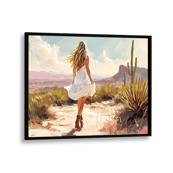 uncharted pathways electric wall art prints in Black Plain Frame