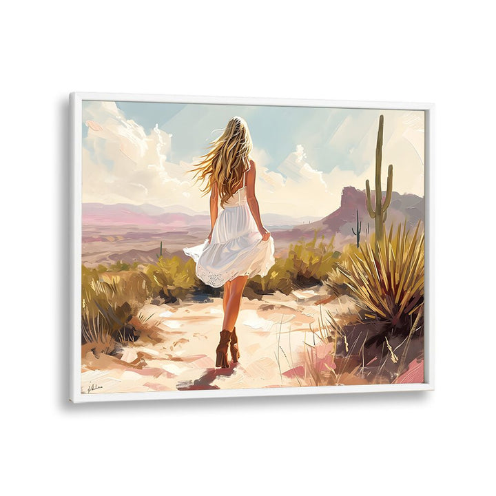 uncharted pathways electric wall art prints in White Plain Frame