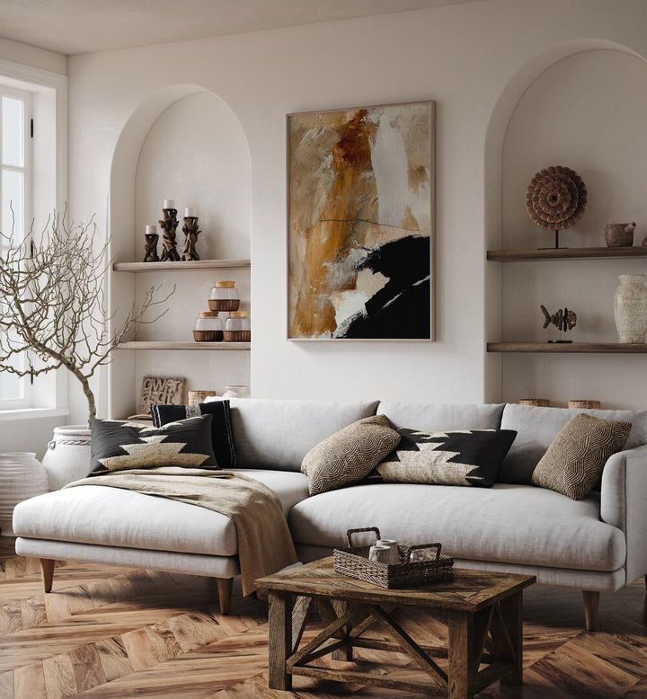 Transform your space with UNDERNEATH, ABSTRACT PAINTINGS that blend elegance and modern artistry by Dan Hobday.