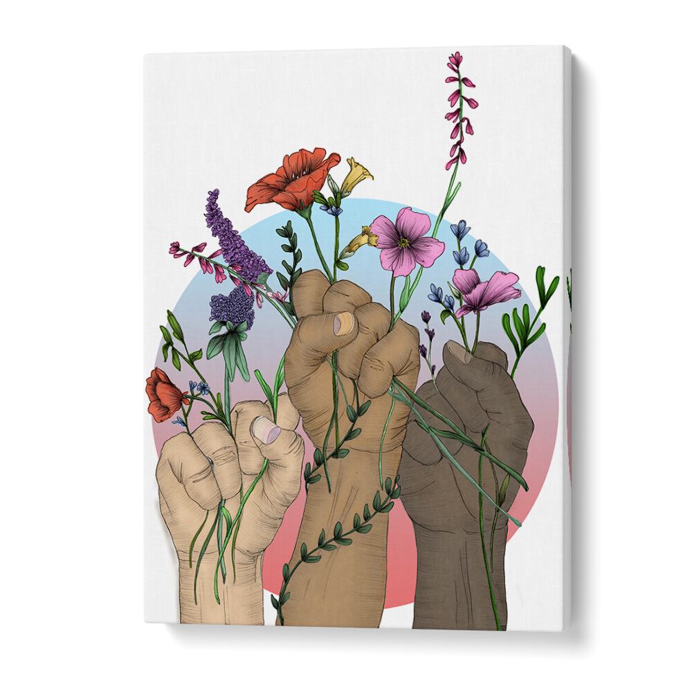 unity colour original Vintage paintings in Gallery Wrap