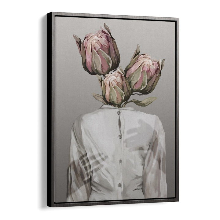 unknown longing no.I by gabriella roberg wall art prints in Black Floater Frame