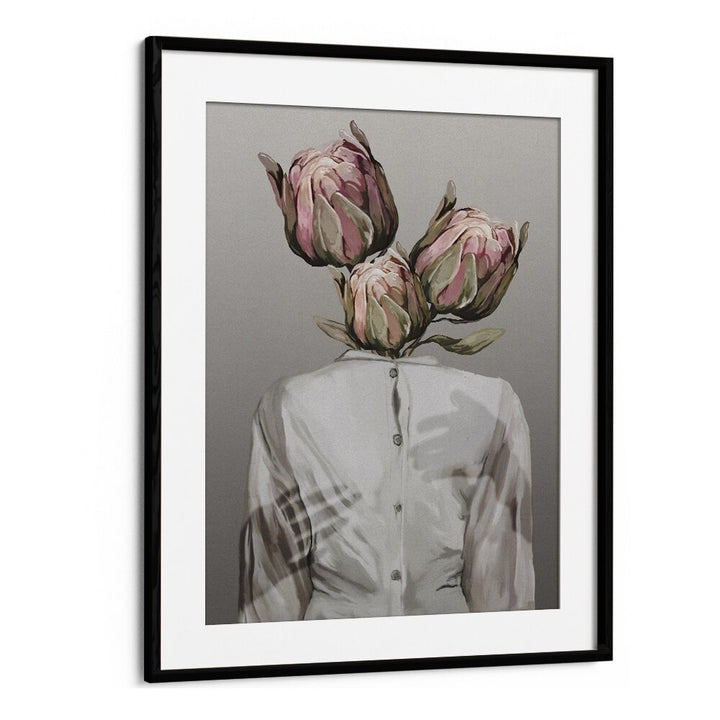 unknown longing no.I by gabriella roberg wall art prints in Black Frame With Mount