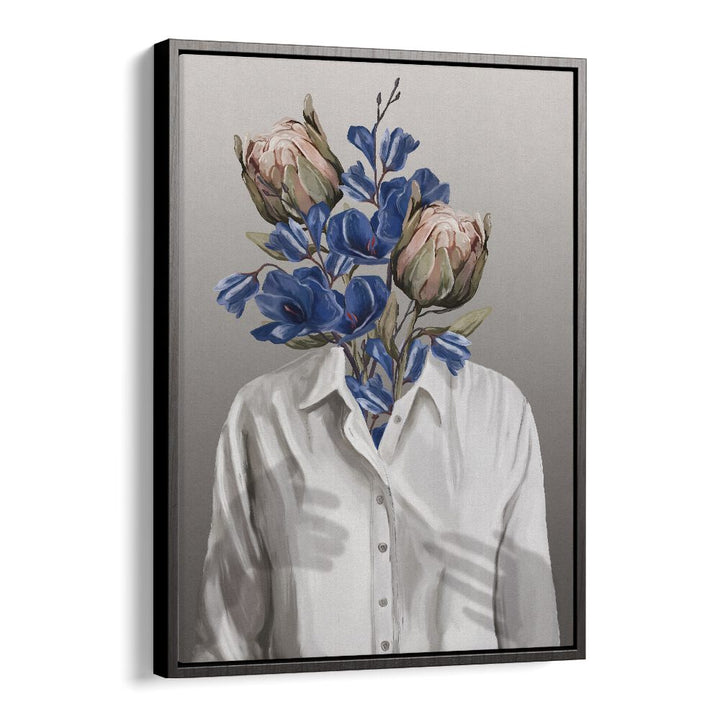 unknown longing no.ii by gabriella roberg wall art prints in Black Floater Frame