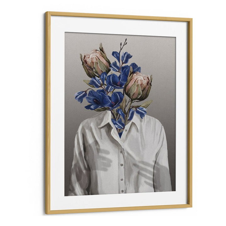 unknown longing no.ii by gabriella roberg wall art prints in Oak Wood Frame With Mount