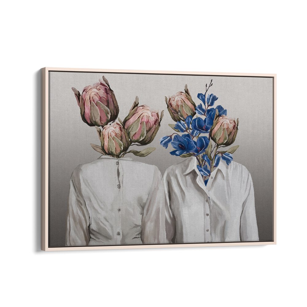 unknown longing no.iii by gabriella roberg wall art prints in Oak Wood Floater Frame