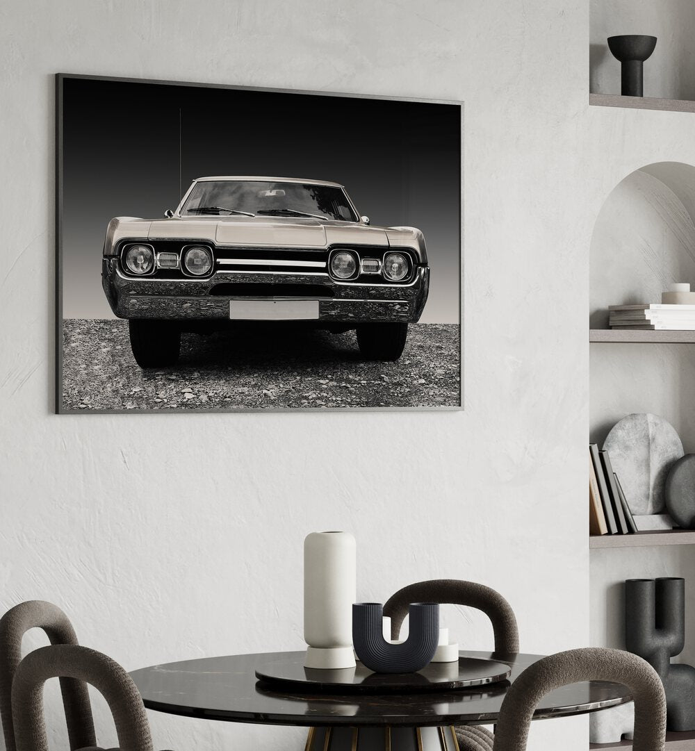 us classic car car poster Artwork I placed on a Wall 