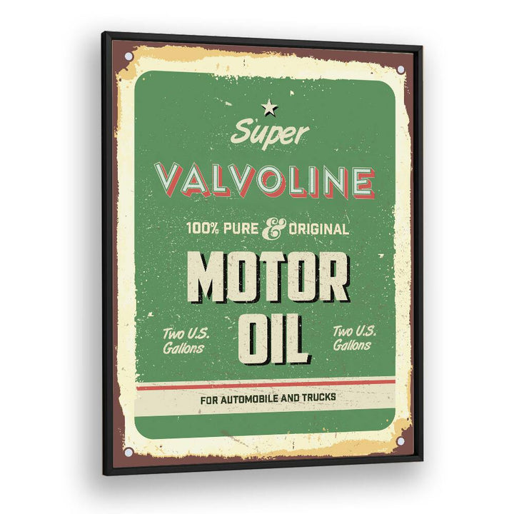 valvoline car posters in Black Plain Frame