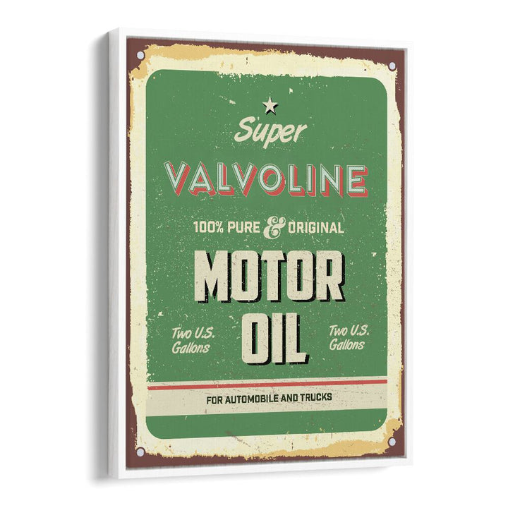 valvoline car posters in White Floater Frame