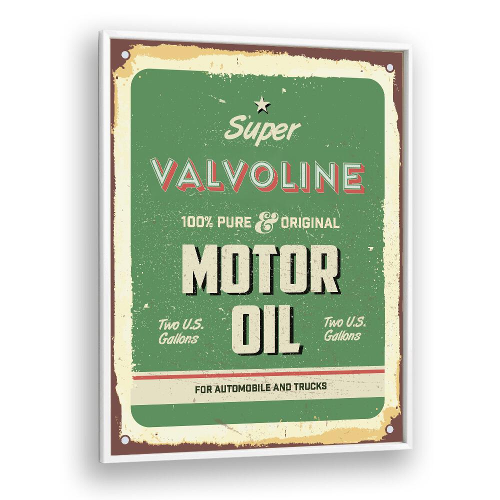 valvoline car posters in White Plain Frame