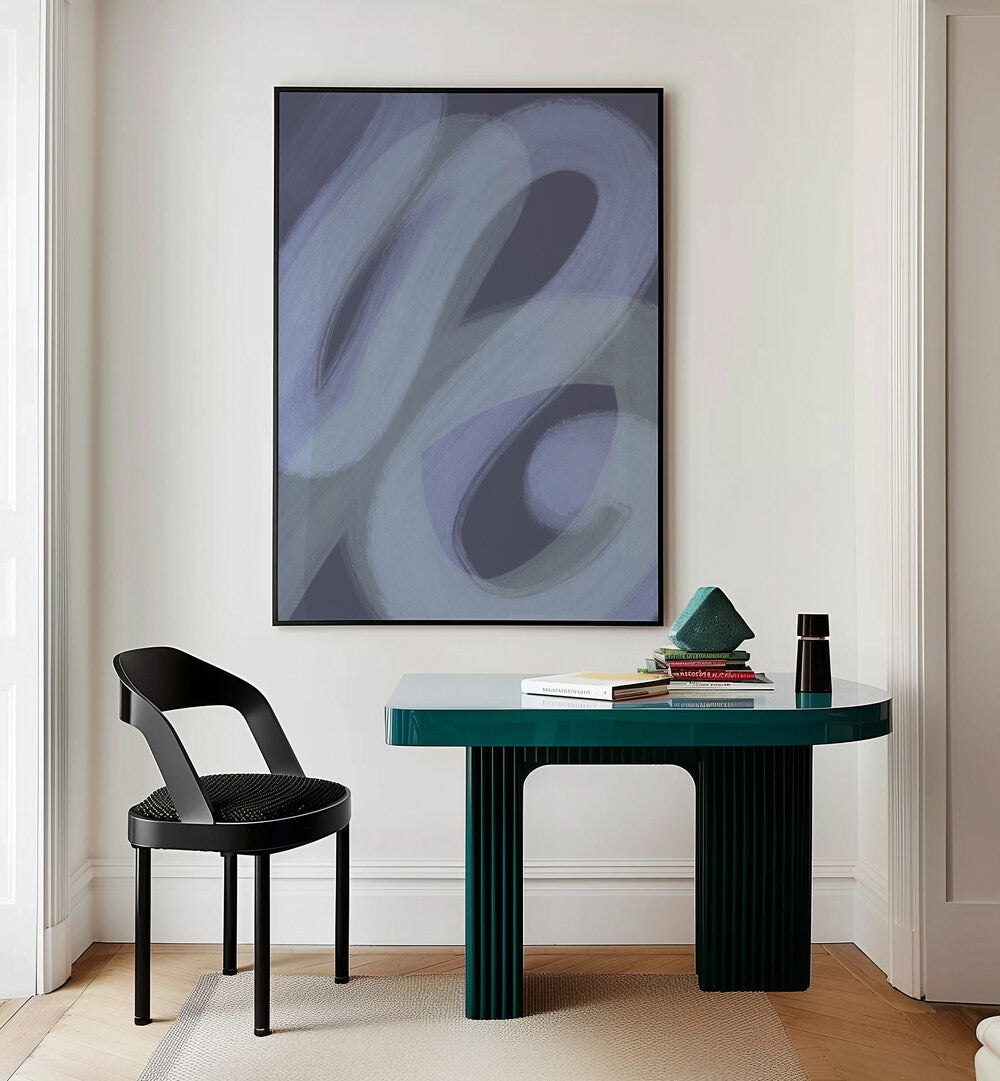 veni by yopie studio abstract art paintings Artwork IV placed on a wall