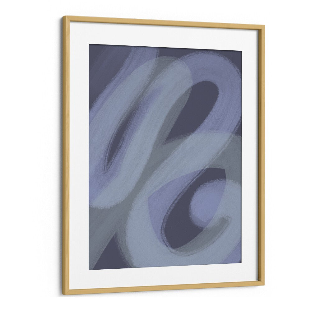 veni by yopie studio abstract art paintings in Oak Wood Frame With Mount