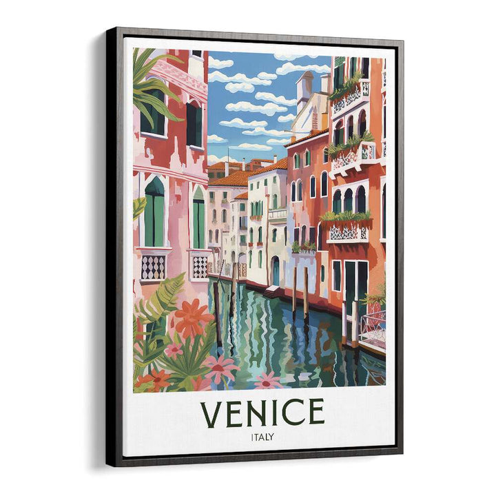 venice dreams travel posters in Black Floater Frame