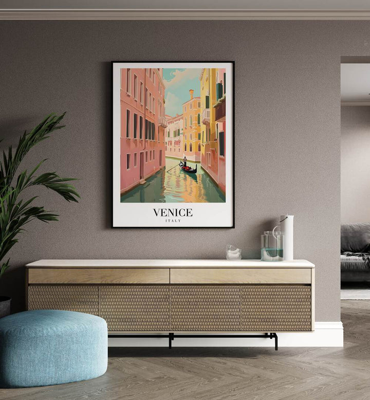 venice-italy I travel posters Artwork II placed on a Wall 
