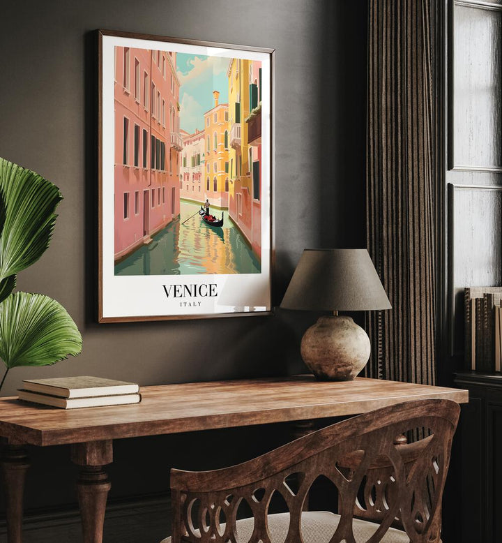 venice-italy I travel posters Artwork III placed on a Wall 