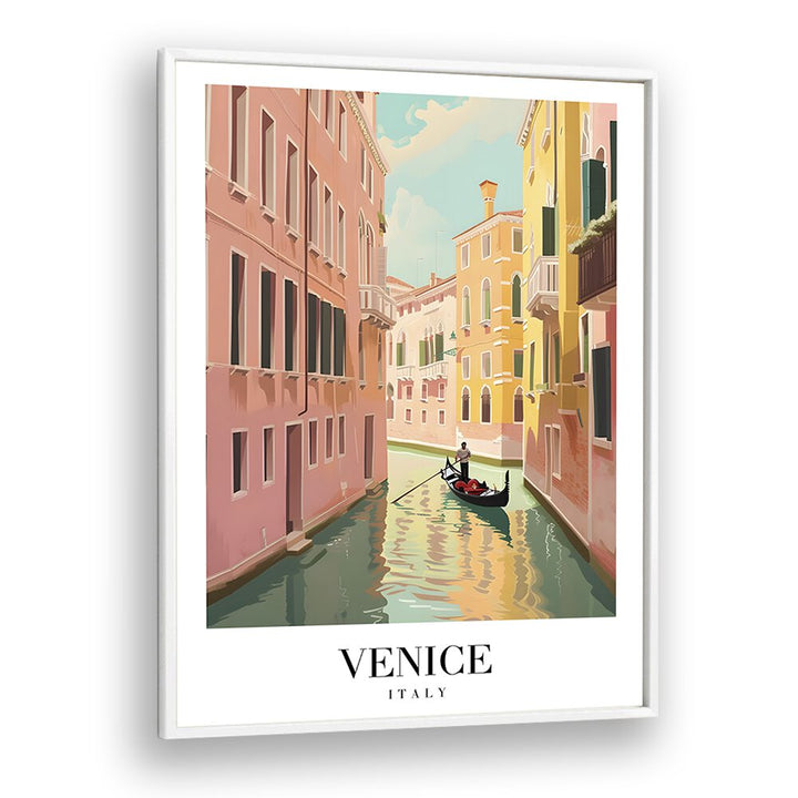 venice-italy I travel posters in White Plain Frame