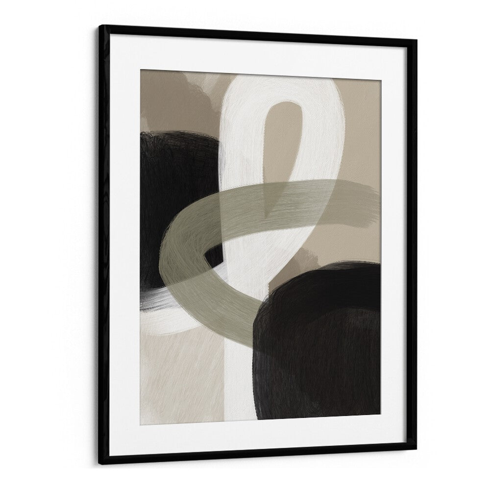 vere by yopie studio abstract art paintings in Black Frame With Mount