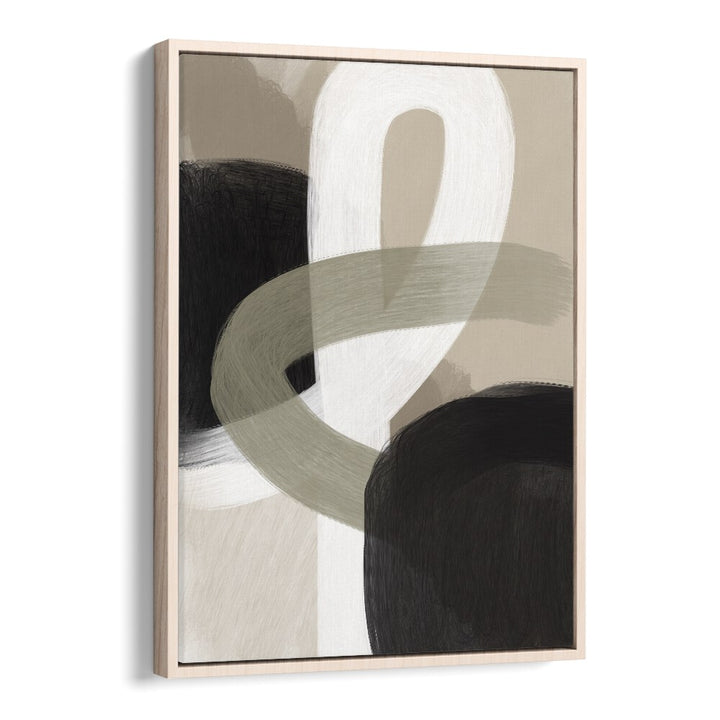 vere by yopie studio abstract art paintings in Oak Wood Floater Frame