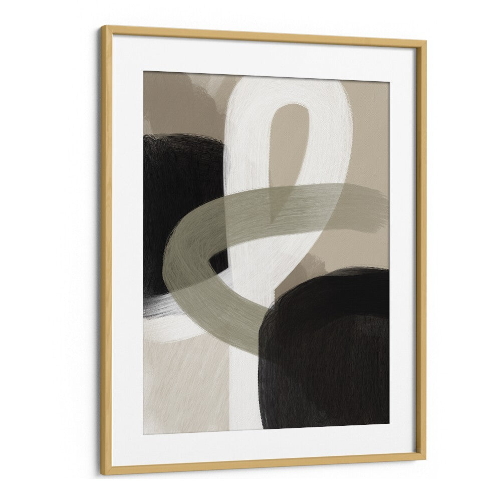 vere by yopie studio abstract art paintings in Oak Wood Frame With Mount