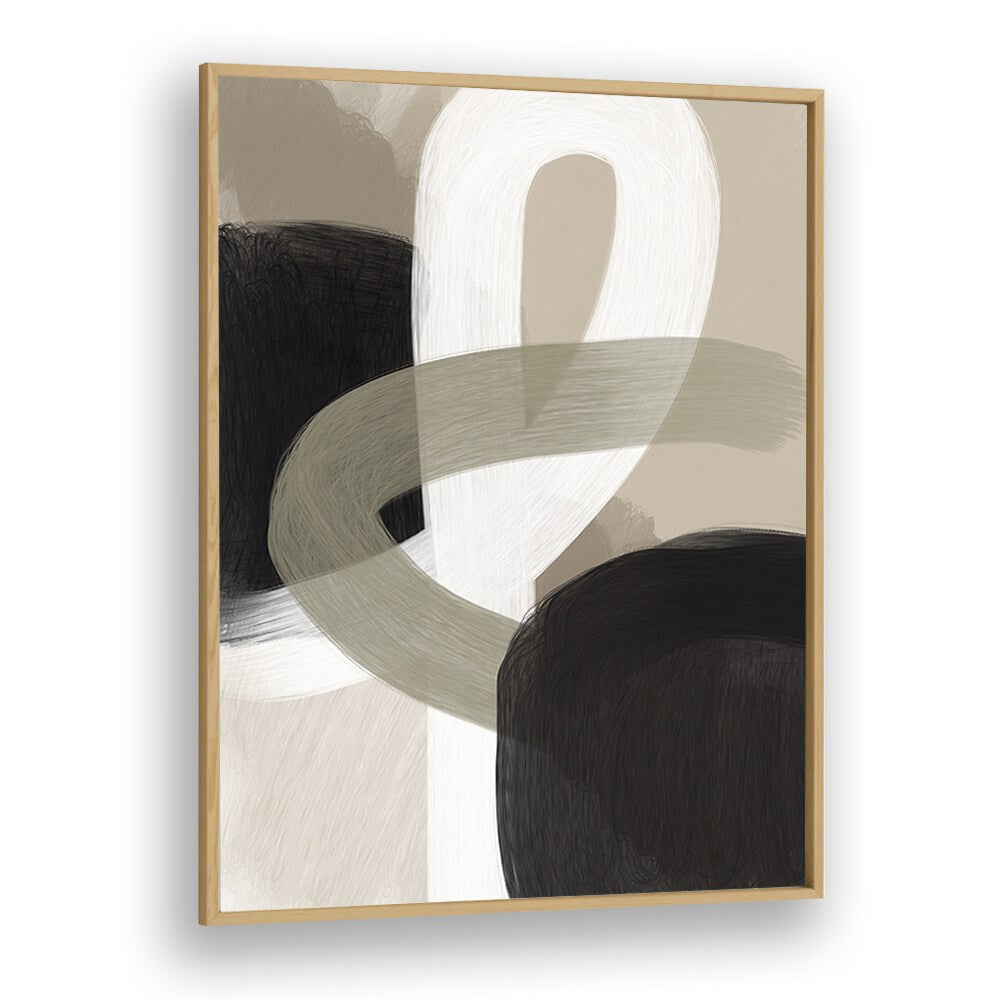 vere by yopie studio abstract art paintings in Oak Wood Plain Frame