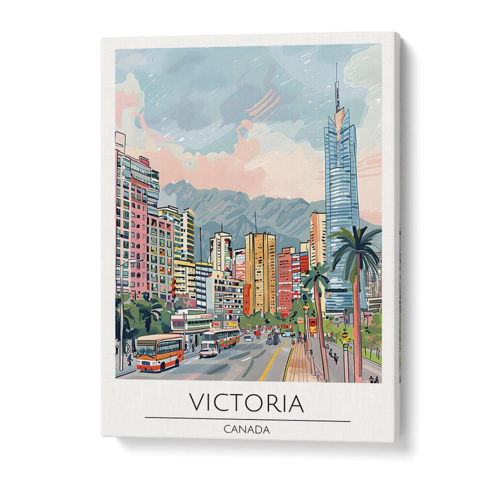 victoria-canada travel posters in Gallery Wrap