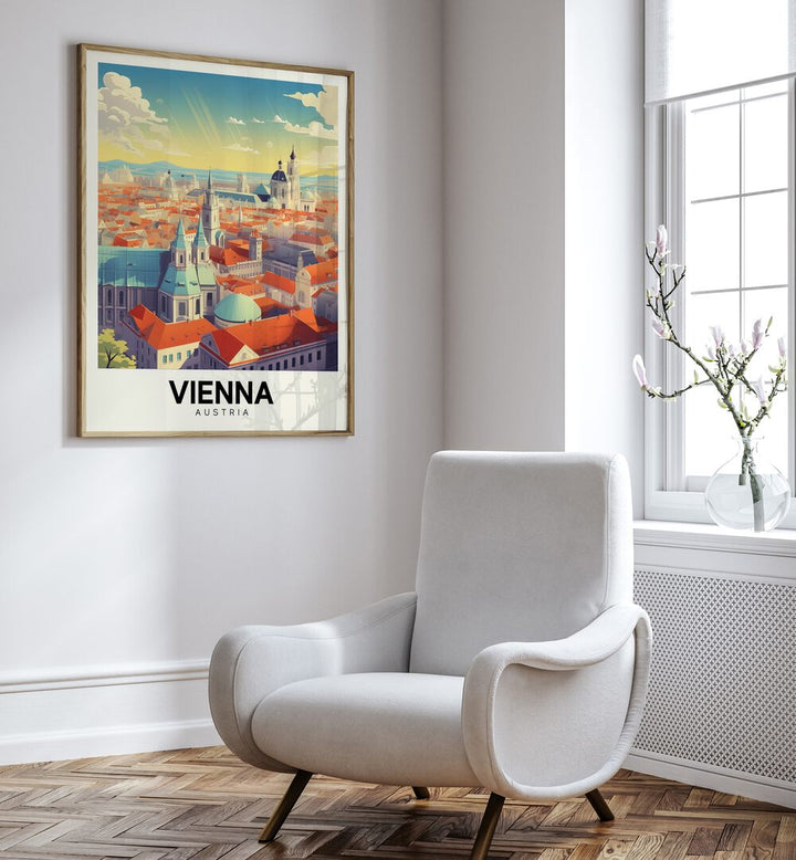 vienna-austria II travel posters Artwork I placed on a Wall 