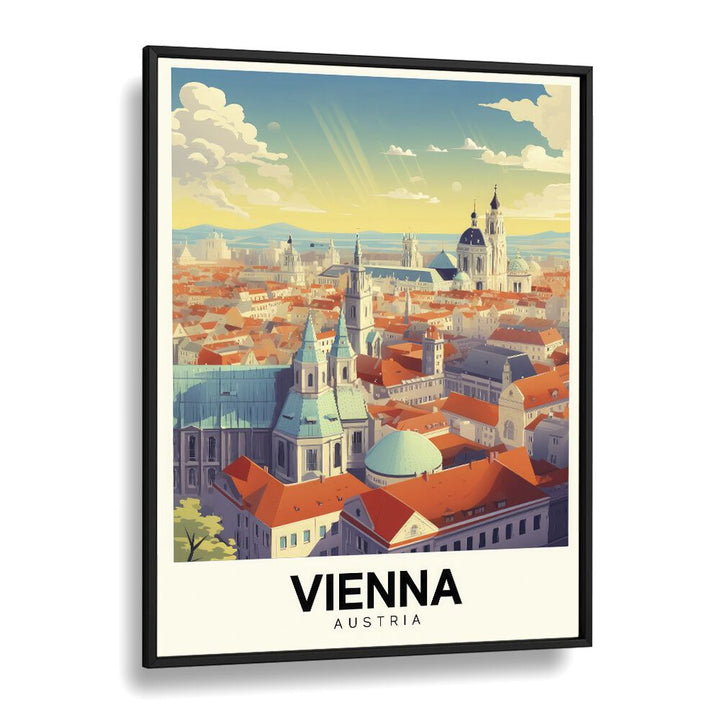 vienna-austria II travel posters in Black Plain Frame