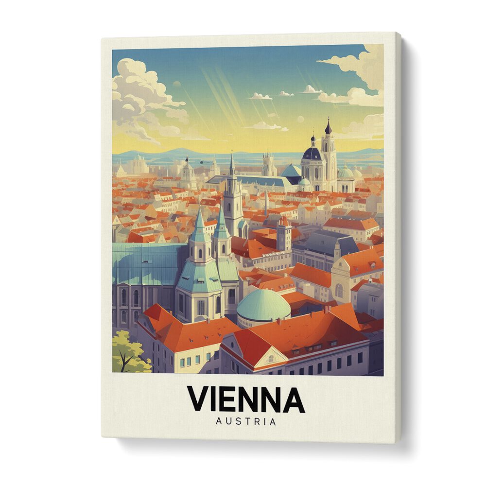 vienna-austria II travel posters in Gallery Wrap