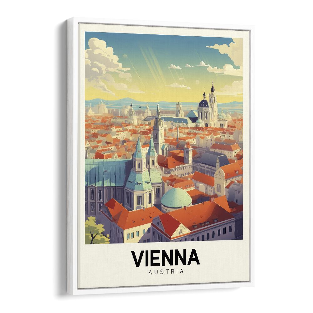 vienna-austria II travel posters in White Floater Frame