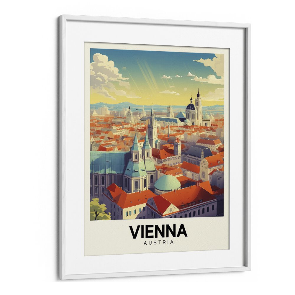 vienna-austria II travel posters in White Frame With Mount