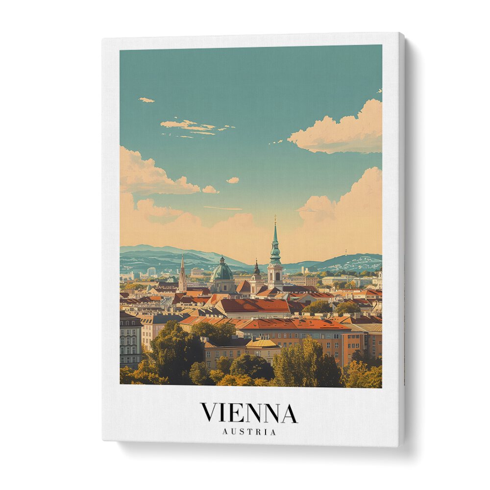 vienna-austria travel posters in Gallery Wrap