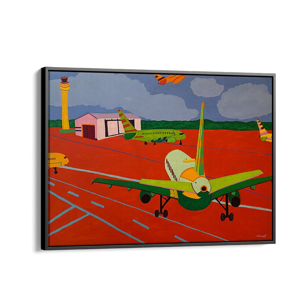 view from the gate ii landscape art prints in Black Floater Frame