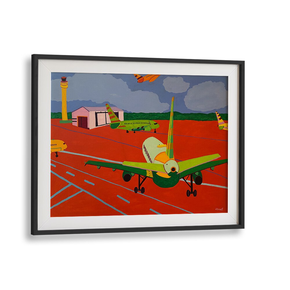 view from the gate ii landscape art prints in Black Frame With Mount