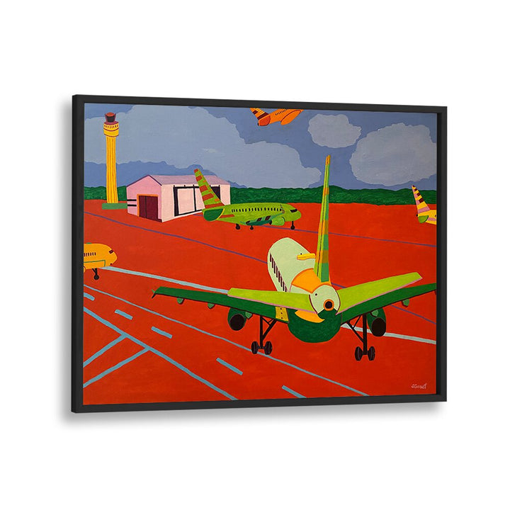 view from the gate ii landscape art prints in Black Plain Frame