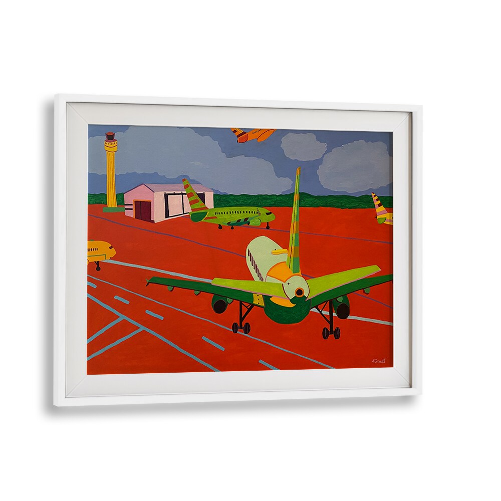 view from the gate ii landscape art prints in White Frame With Mount