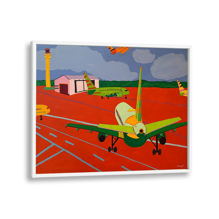 view from the gate ii landscape art prints in White Plain Frame