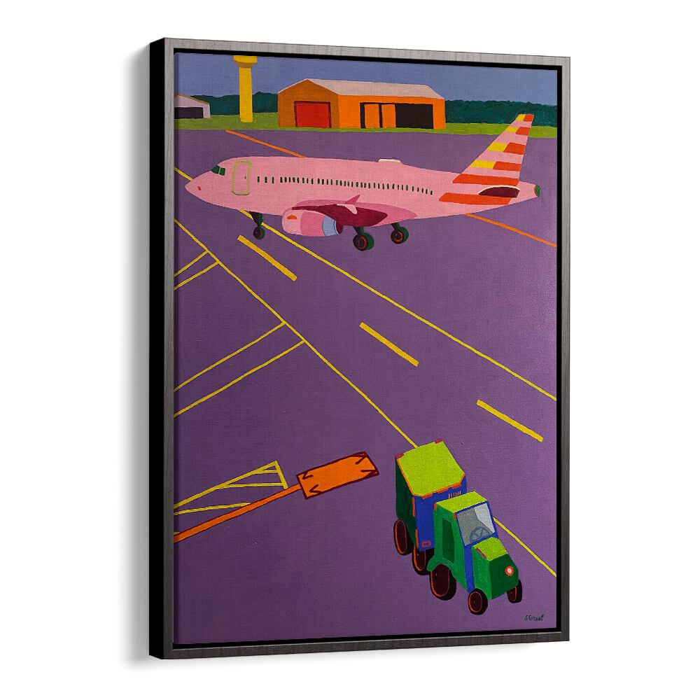 view from the gate landscape art prints in Black Floater Frame