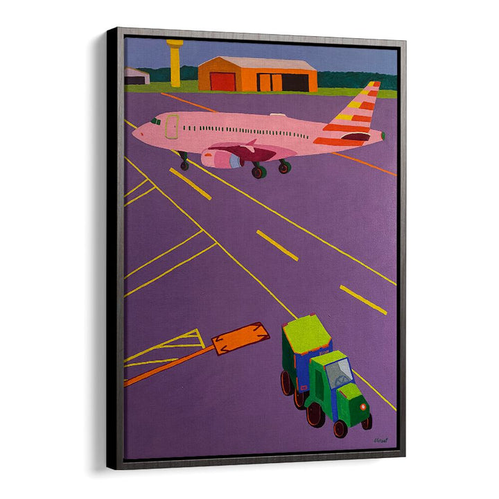 view from the gate landscape art prints in Black Floater Frame