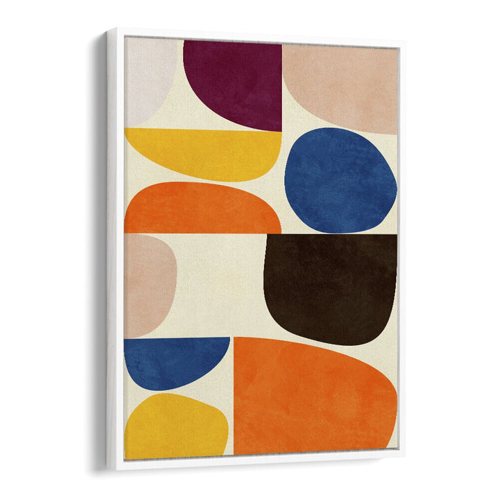 vivid bauhaus by ana rut bre abstract art abstract wall art in White Floater Frame