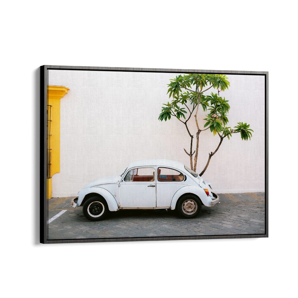 volskwagen beetle-mexico car poster in Black Floater Frame