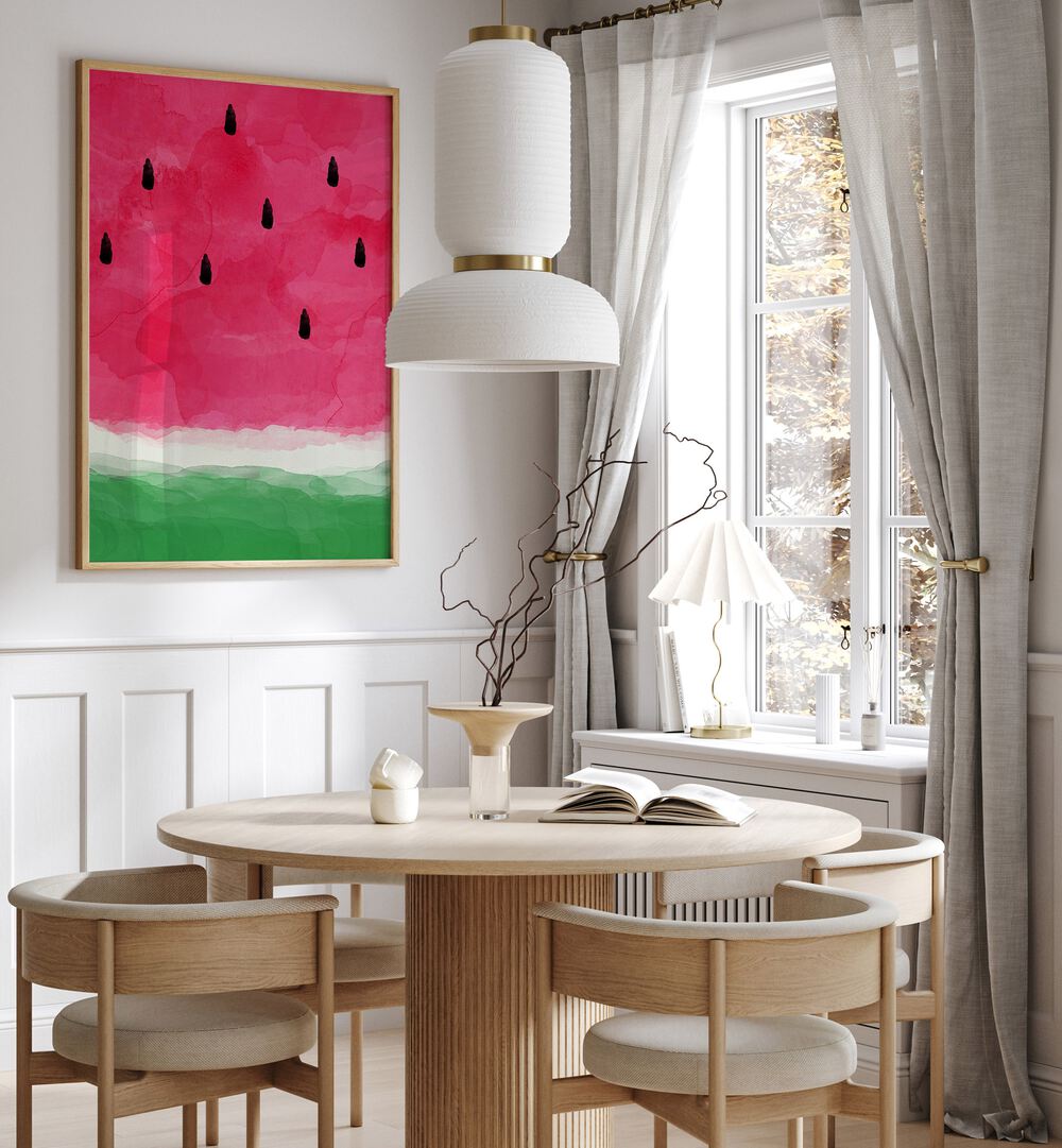 watermelon by orara studio kitchen posters kitchen art prints Artwork I placed on a wall