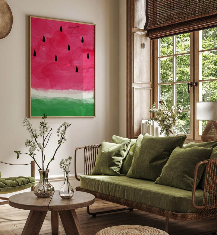 watermelon by orara studio kitchen posters kitchen art prints Artwork I placed on a wall