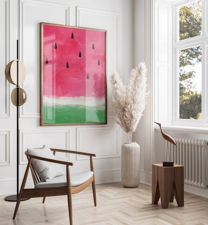 watermelon by orara studio kitchen posters kitchen art prints Artwork III placed on a wall