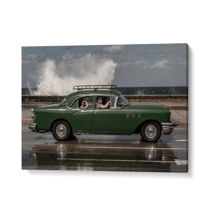 waving malecon car poster in Gallery Wrap