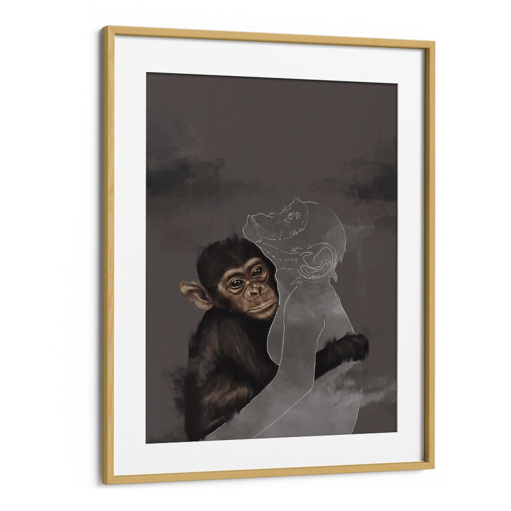 where art thou by gabriella roberg wall art prints in Oak Wood Frame With Mount