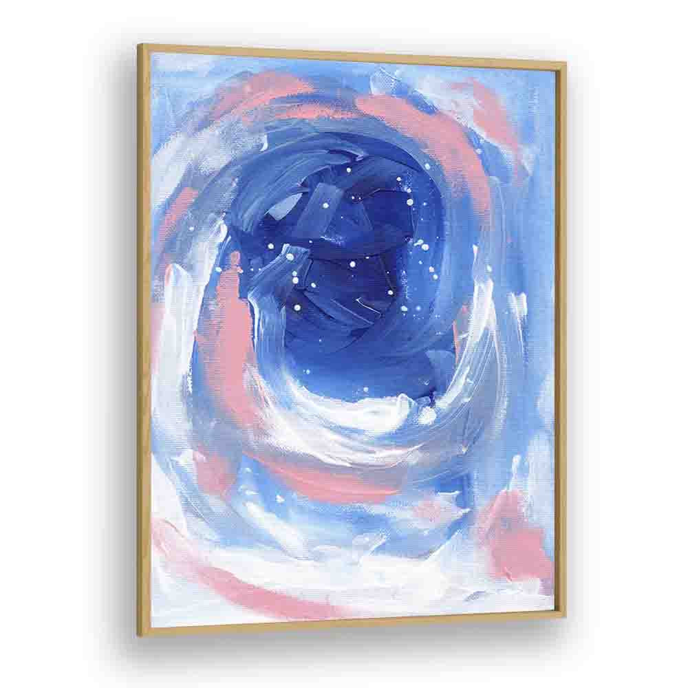 whirlpool by ejaaz haniff abstract art prints in Oak Wood Plain Frame