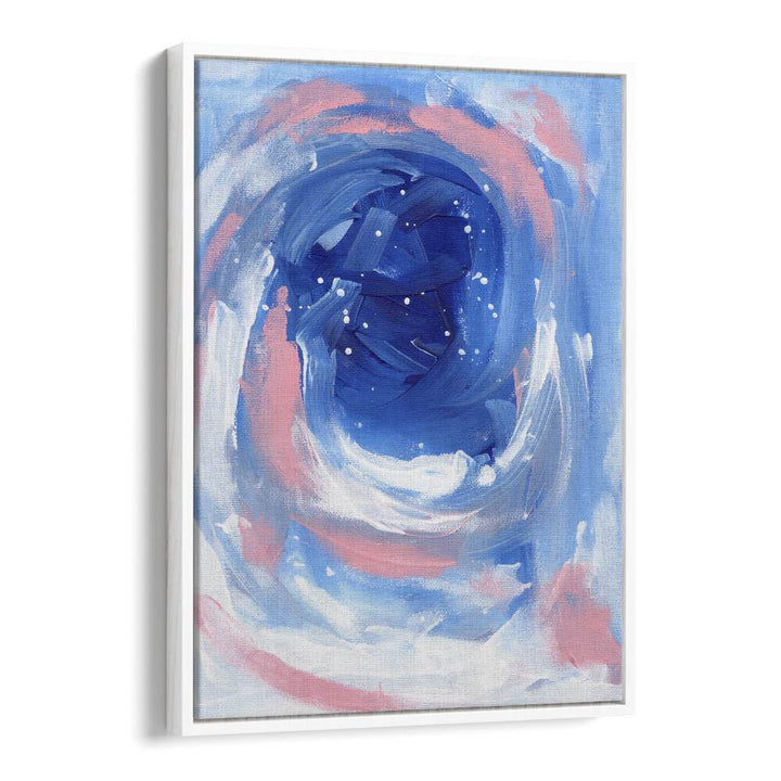 whirlpool by ejaaz haniff abstract art prints in White Floater Frame