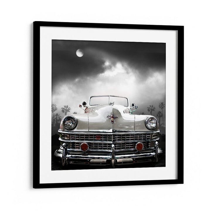 white chrysler car poster in Black Frame With Mount