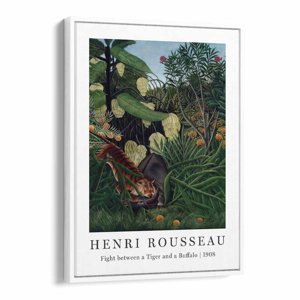 HENRI ROUSSEAU painting - JUNGLE SYMPHONY: HENRI ROUSSEAU'S 'FIGHT BETWEEN A TIGER AND BUFFALO' (1908) by Asianmonk