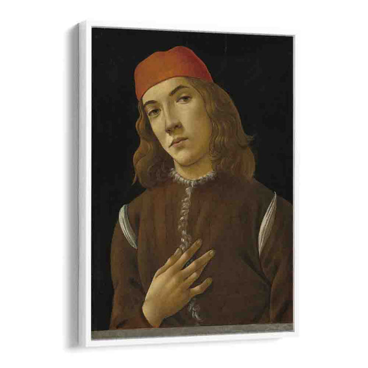 comic painting - PORTRAIT OF A YOUTH (C. 1482-1485) by Asianmonk