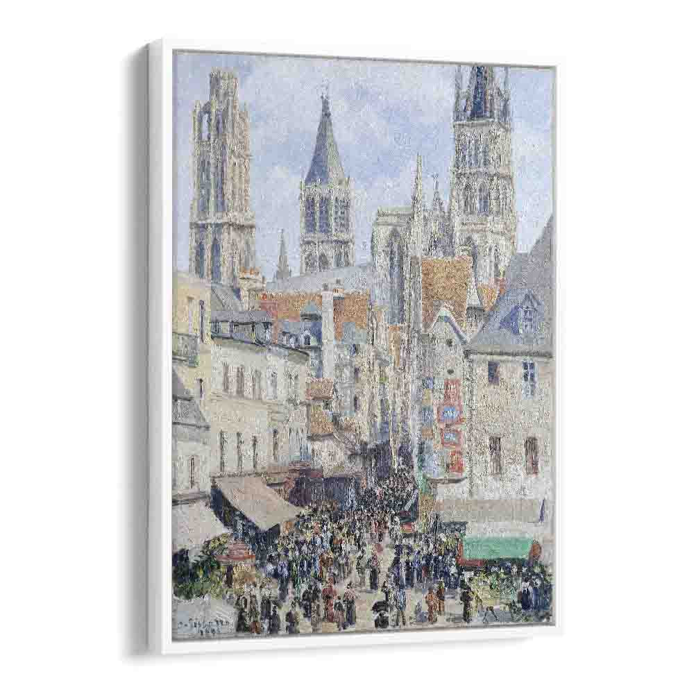 comic painting - GROCERY STREET, ROUEN (1898) by Asianmonk